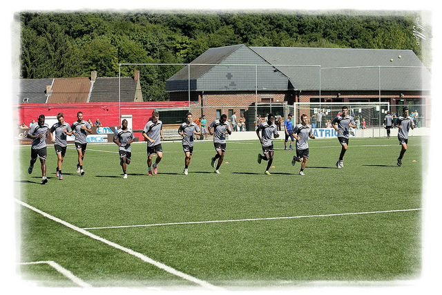 Entrainement Neeskens Kebano au Sporting de Charleroi